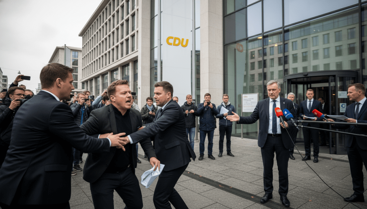 CDU Responds as AfD Official Storms HQ and Committee Vote Questioned