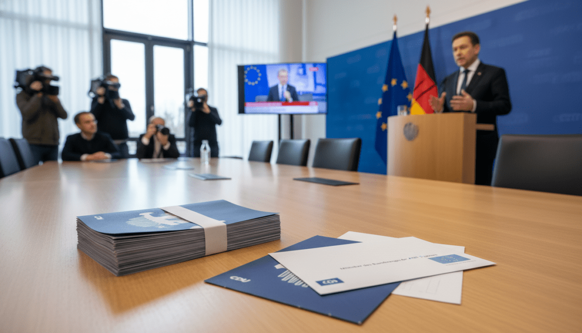 CDU sends brochure to AfD MPs and accuses party of threatening democracy