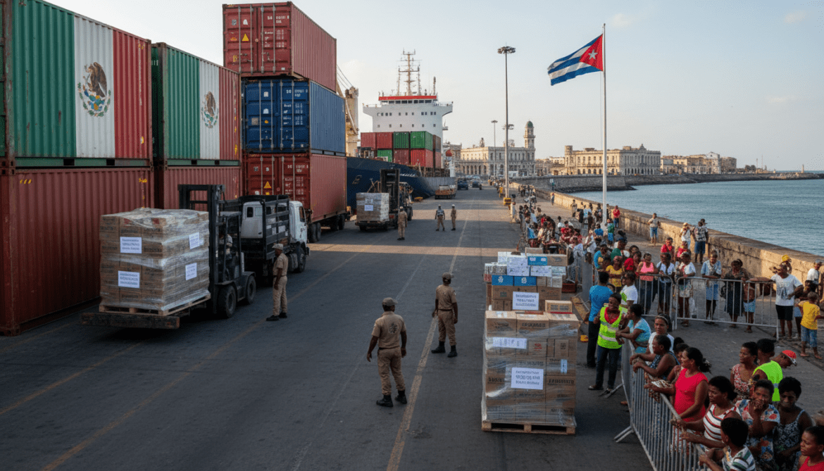 Cuba receives 1,600 tons of food and hygiene aid from Mexico and Uruguay