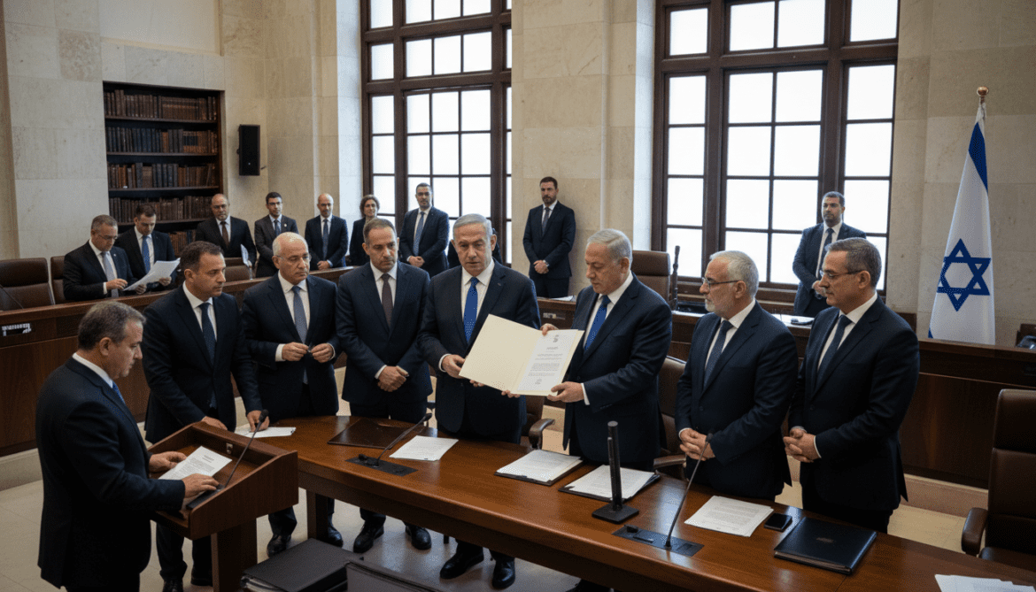 Israel coalition files bill to dissolve Knesset and trigger snap elections