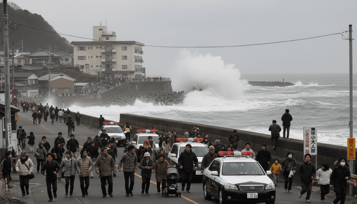 Japan Tsunami Warning Triggers Coastal Evacuations After 7.5 Earthquake