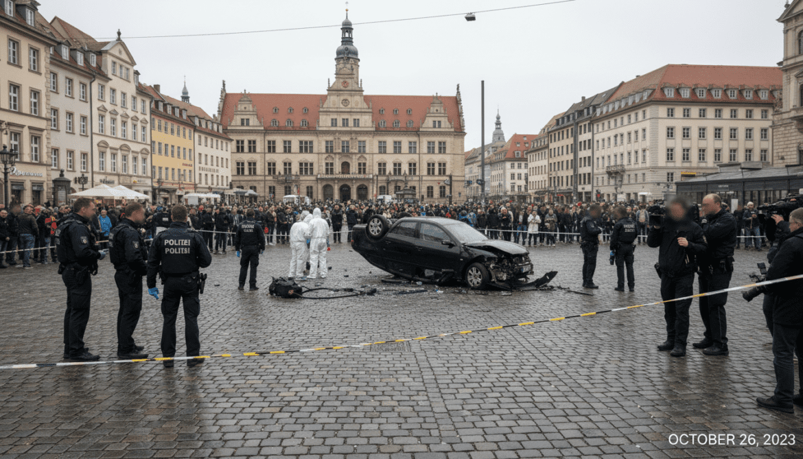 Leipzig launches security review after alleged downtown car attack kills two