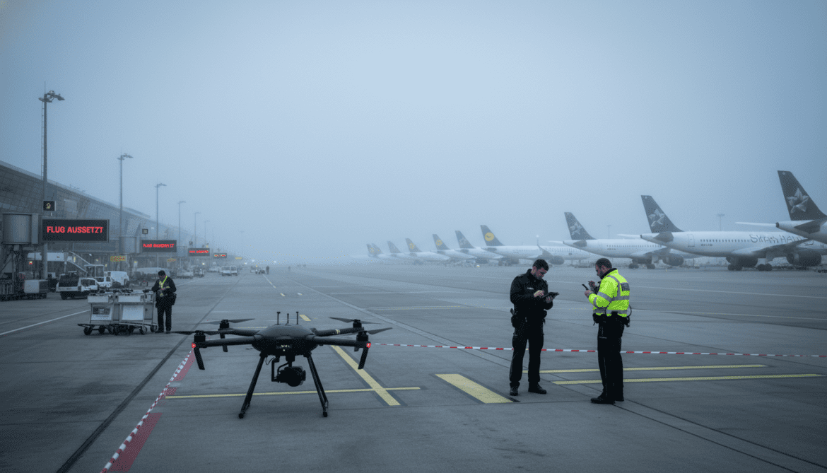 Munich Airport suspends operations after suspected drone sighting