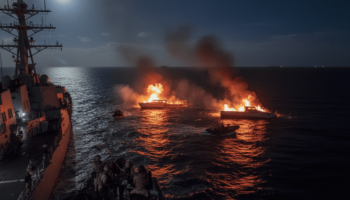 Operation Southern Spear escalates as US military sinks suspected smuggler boats