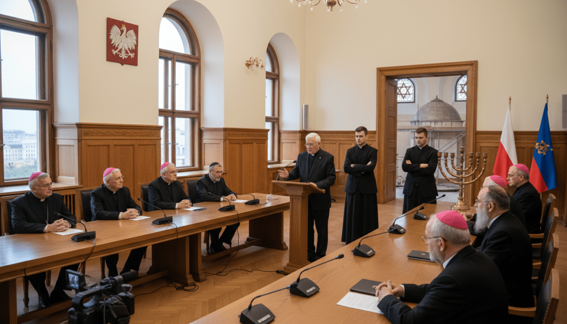 Polish bishops condemn antisemitism and urge synagogue visits amid priest refusals