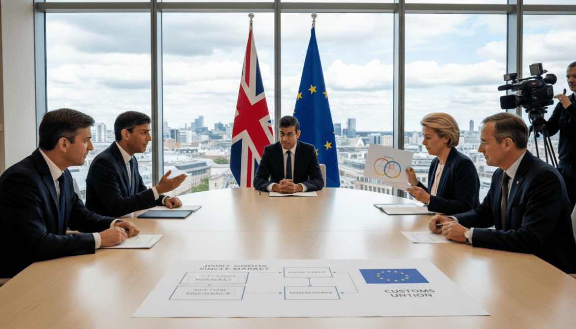 UK Proposes Joint Goods Single Market as EU Offers Customs Union Option