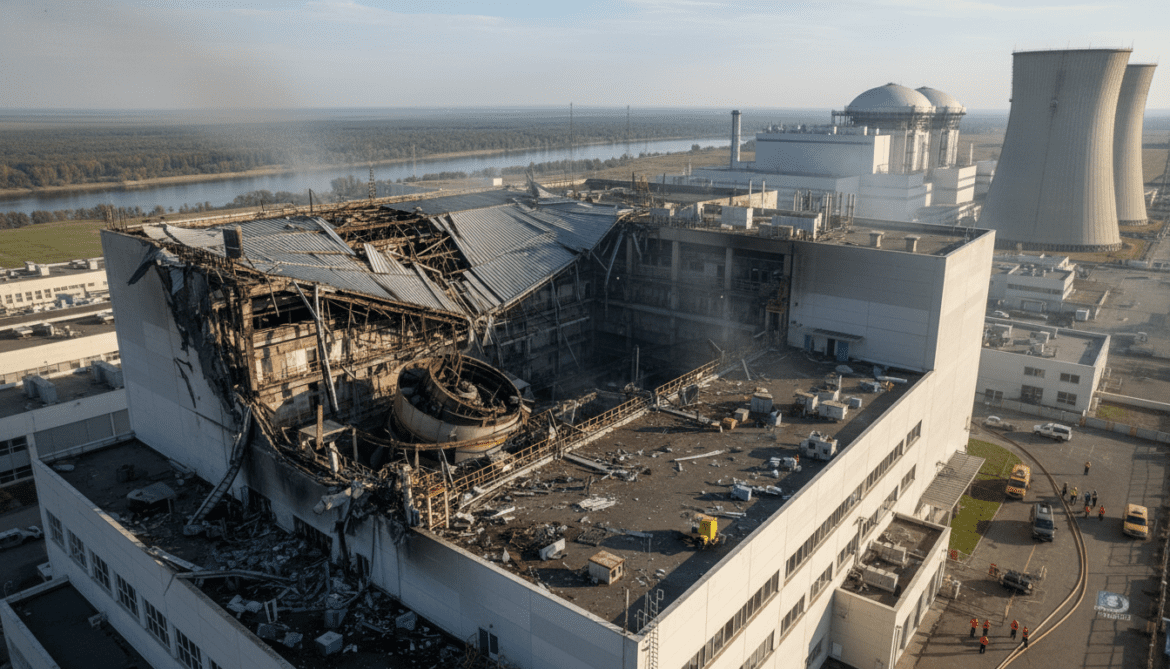 Zaporizhzhia Nuclear Plant Turbine Building Damaged by Drone, IAEA Confirms