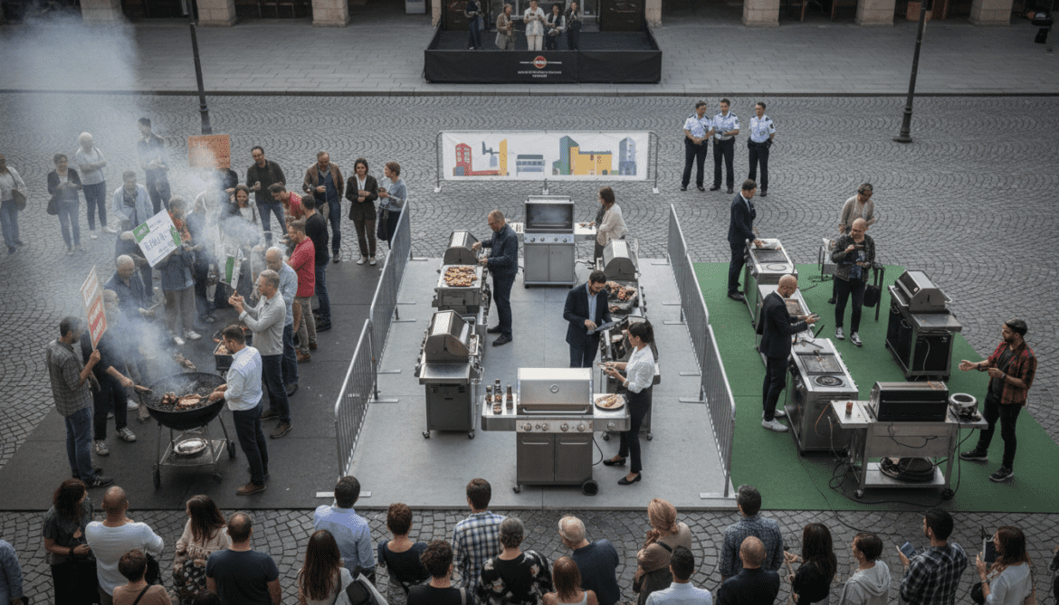 Grilling culture clashes over charcoal gas and electric choices and regulations