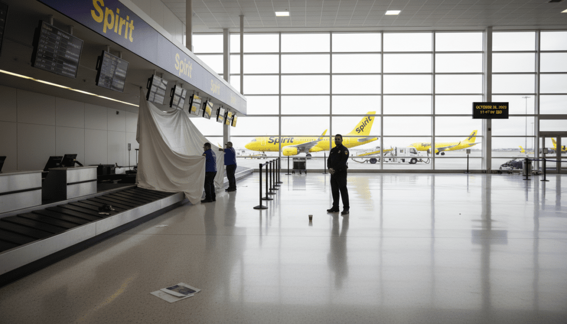 Spirit Airlines winds down operations after bailout fails amid fuel surge
