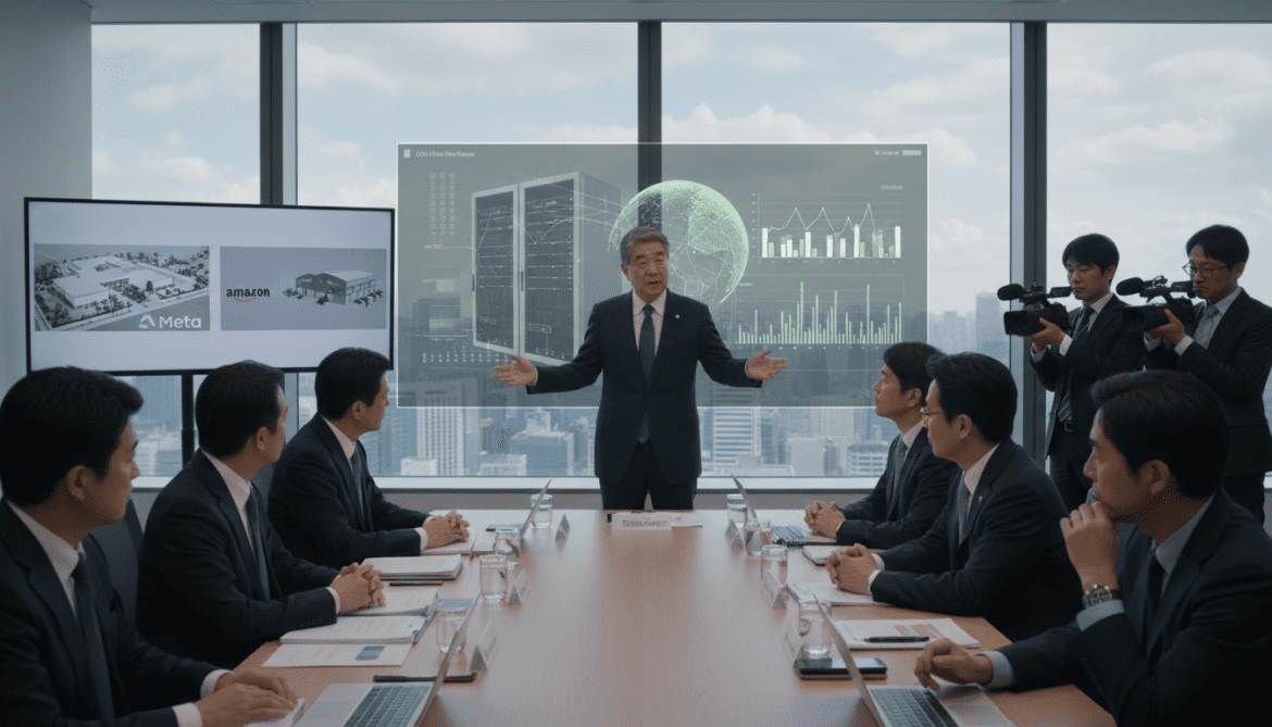 SoftBank's Global Data Center Plan Sparks Sustainability Doubts Amid Meta and Amazon Expansion