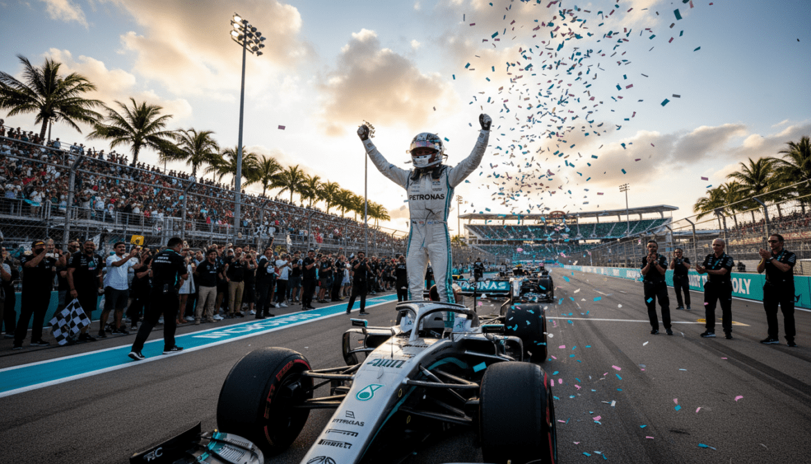 Kimi Antonelli dominates Miami Grand Prix to secure third straight win