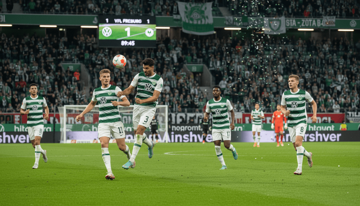 Wolfsburg held to 1-1 by Freiburg as Koulierakis and Lienhart trade goals