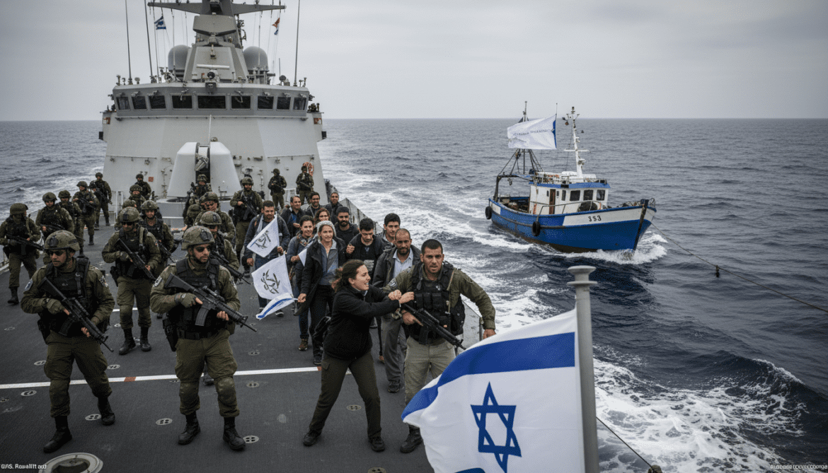 Israeli navy seizes Gaza aid activists in international waters, threatened with death