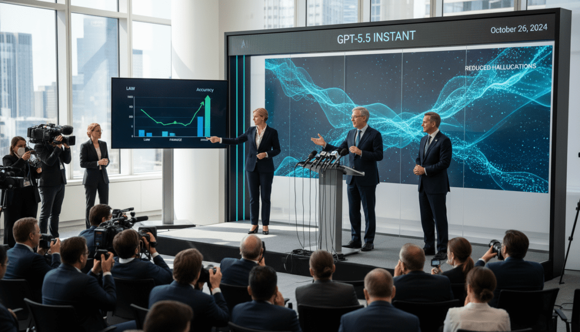 GPT-5.5 Instant launches as ChatGPT default, reduces hallucinations in law and finance