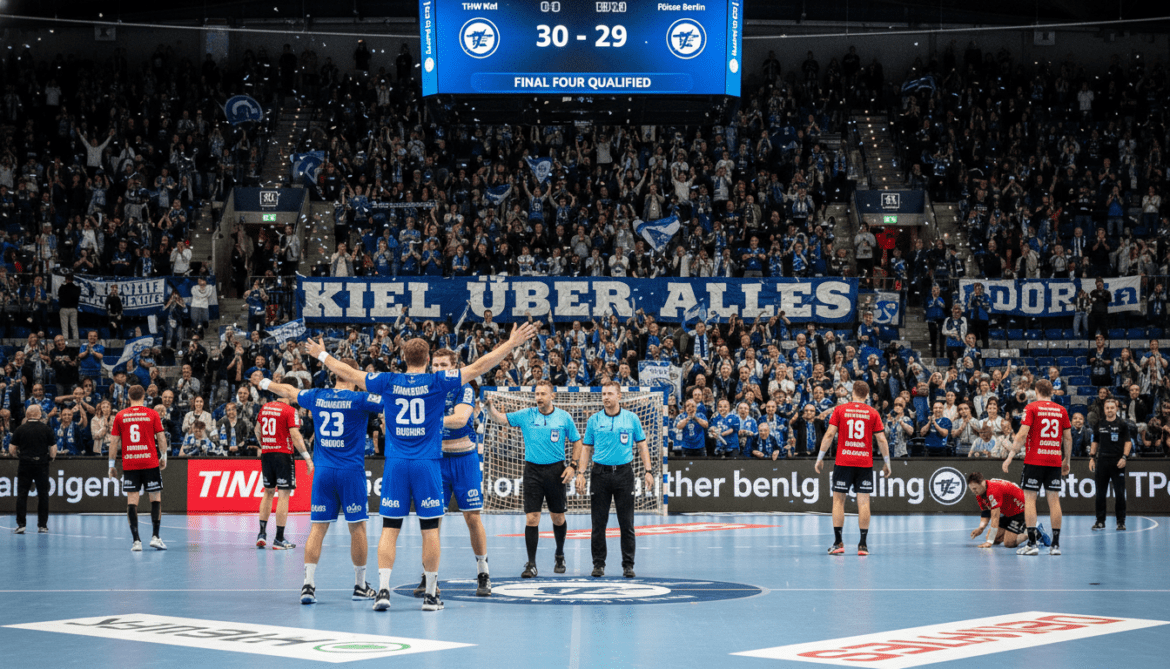 THW Kiel survives shootout to reach European League Final Four in Hamburg