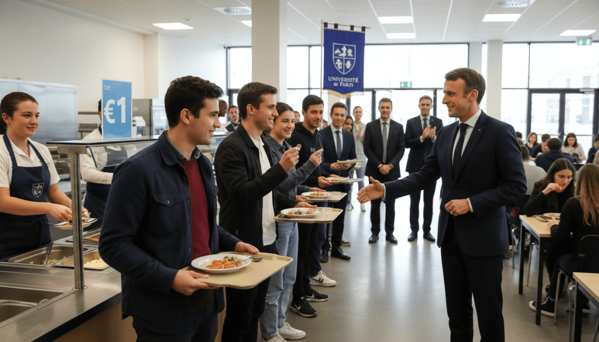 French universities launch €1 meals for all students in government-backed scheme