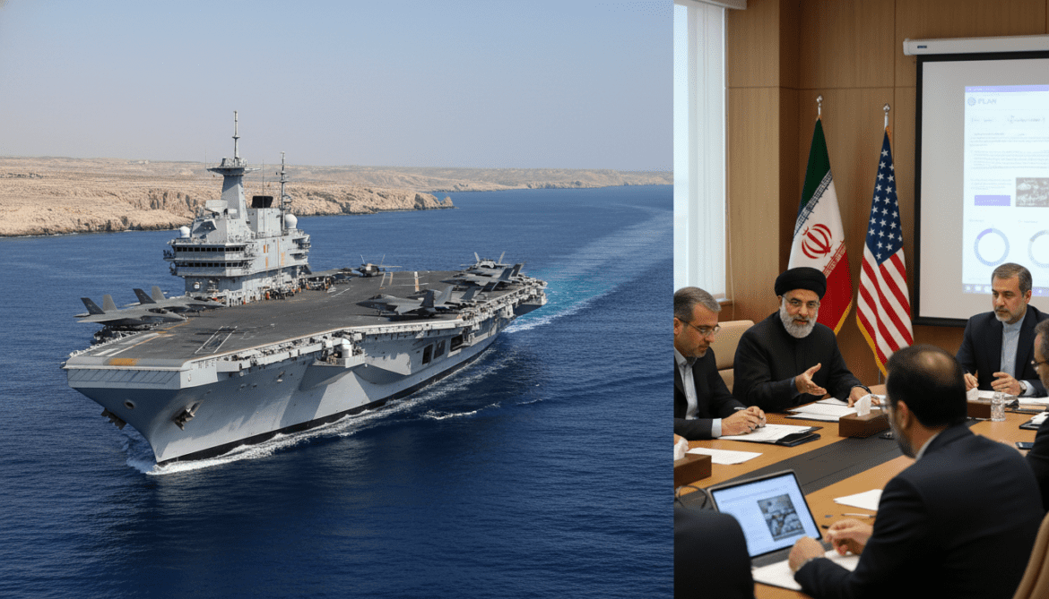 French carrier heads to Strait of Hormuz as Iran reviews US plan