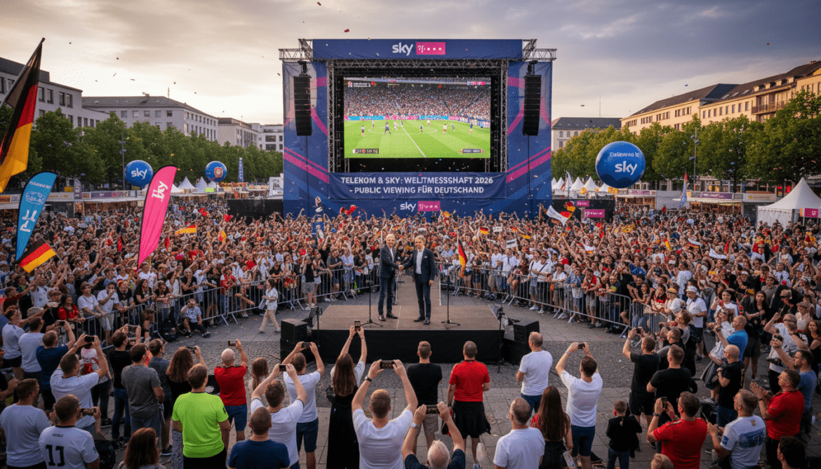 Telekom and Sky enable Public Viewing in Germany for World Cup 2026