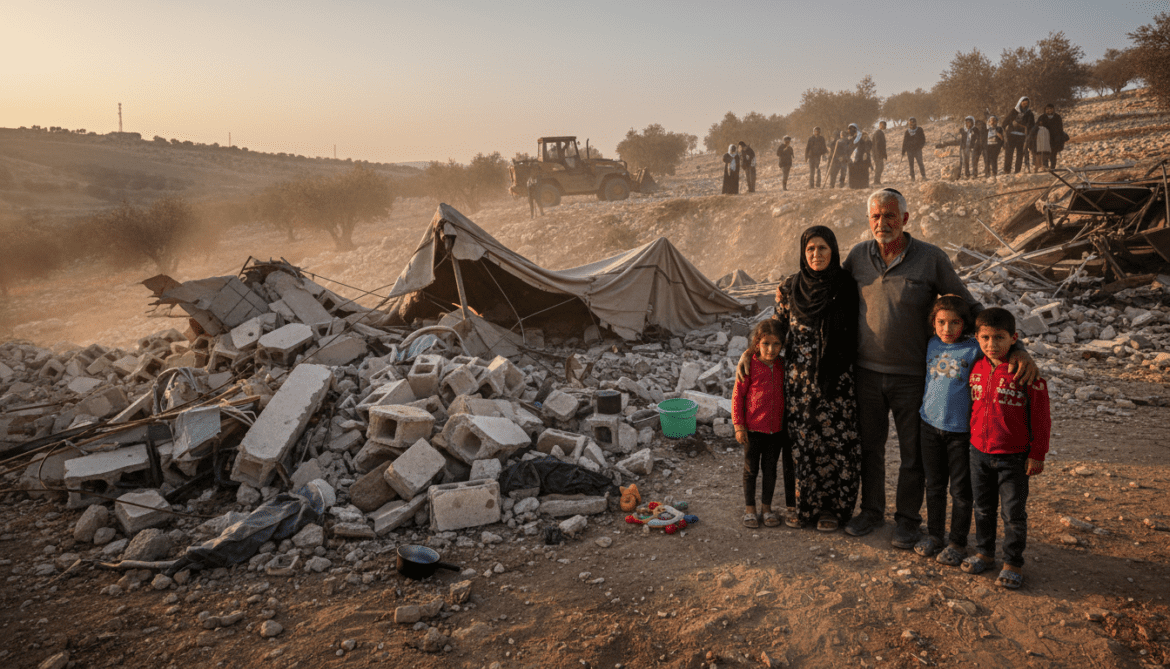 Masallam family in Khirbet al-Marajim faces repeated settler attacks and demolitions