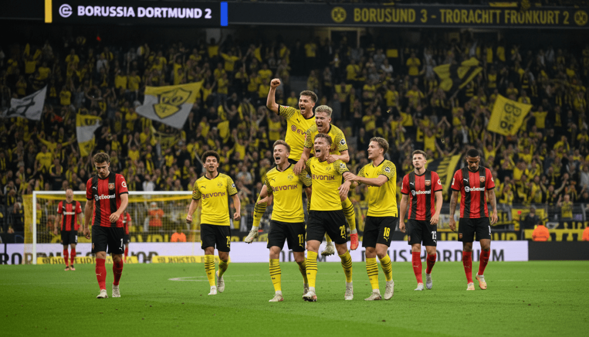 Borussia Dortmund clinches second place with 3-2 comeback win over Eintracht Frankfurt
