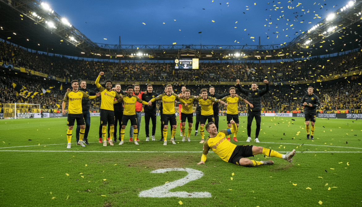 Borussia Dortmund secures Bundesliga second place with 3-2 win over Eintracht Frankfurt