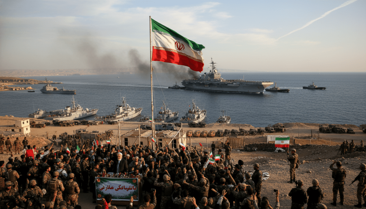 War with Iran forces US retreat and cedes Strait of Hormuz control