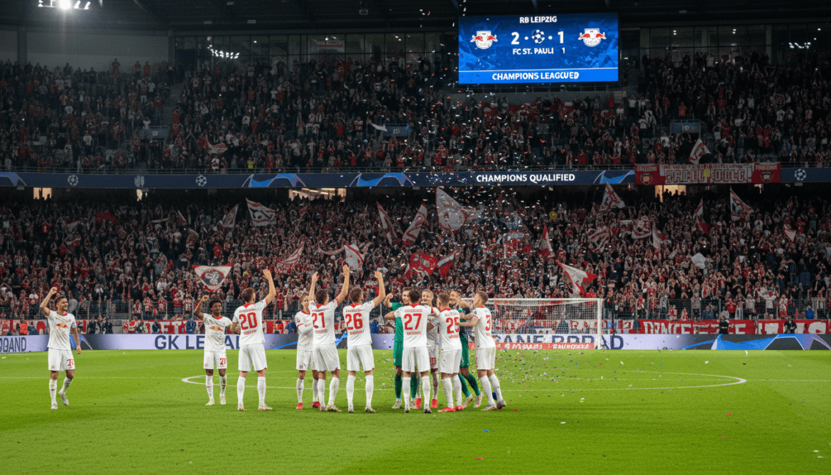 RB Leipzig clinches Champions League return with 2-1 win over St. Pauli