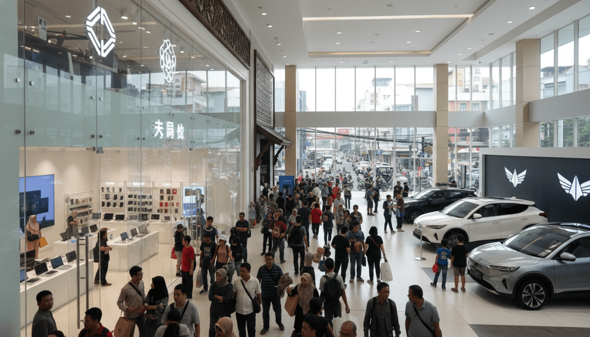 Chinese brands expand across Indonesia, reshaping retail and auto markets