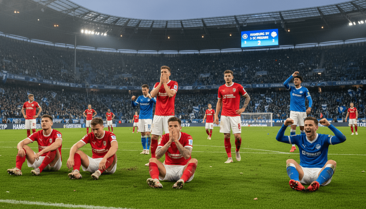 SC Freiburg miss early European qualification after 3-2 defeat at Hamburg