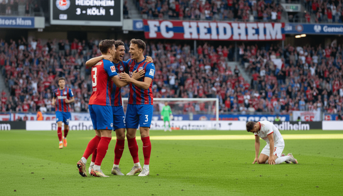 Heidenheim keeps Bundesliga survival hopes alive with 3-1 win at Cologne