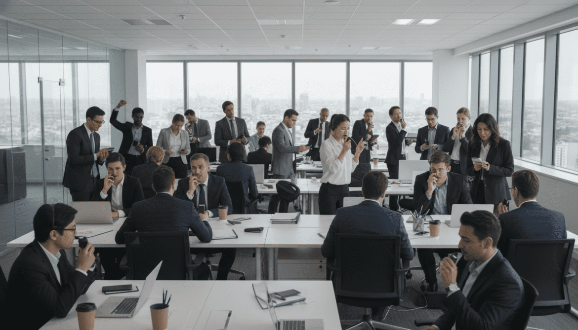 Dictation apps reshape office etiquette as workplaces sound like sales floors