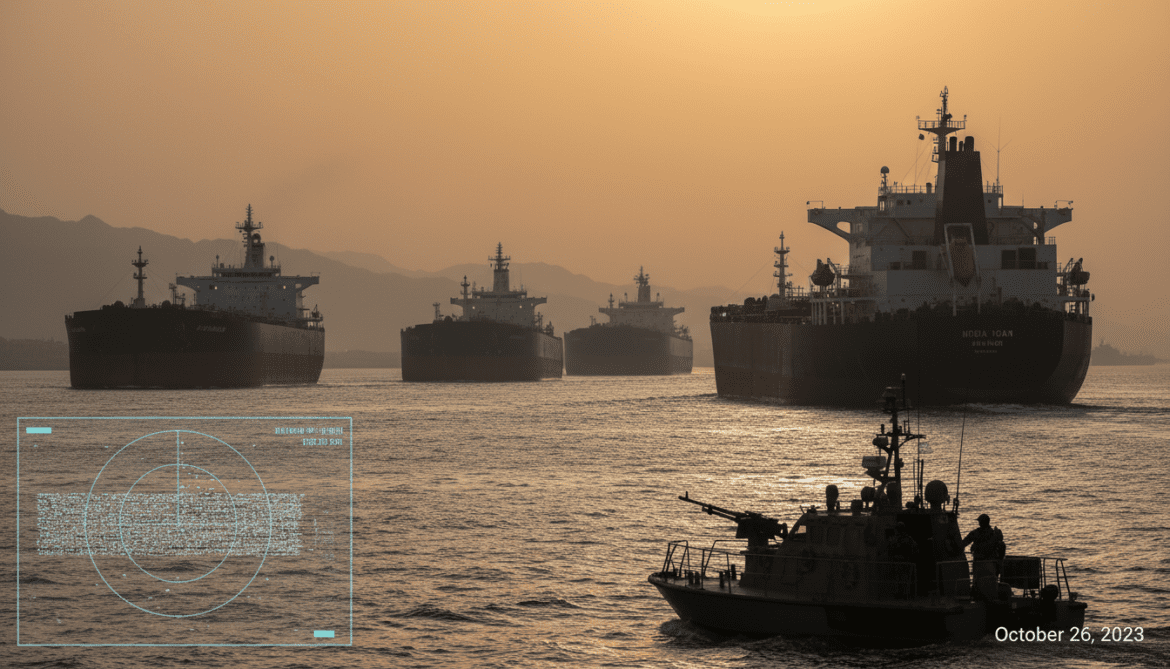 Oil tankers transit Strait of Hormuz with AIS switched off amid tensions