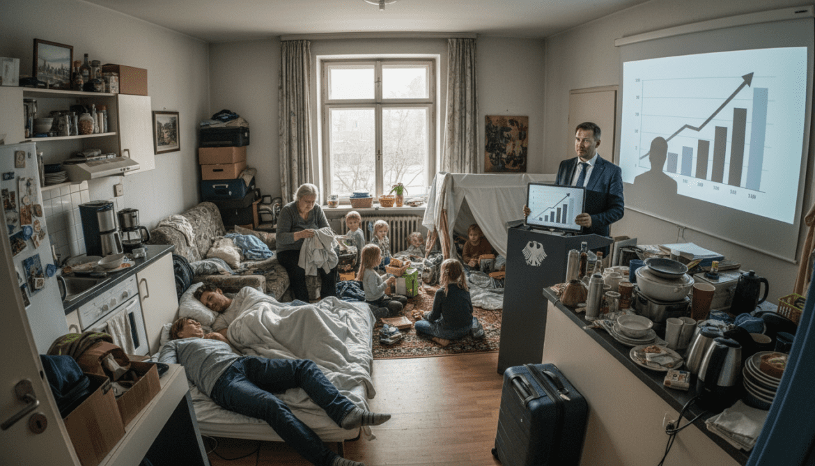 Overcrowded Housing in Germany Rises to 11.7% in 2025, Statistics Office Reveals