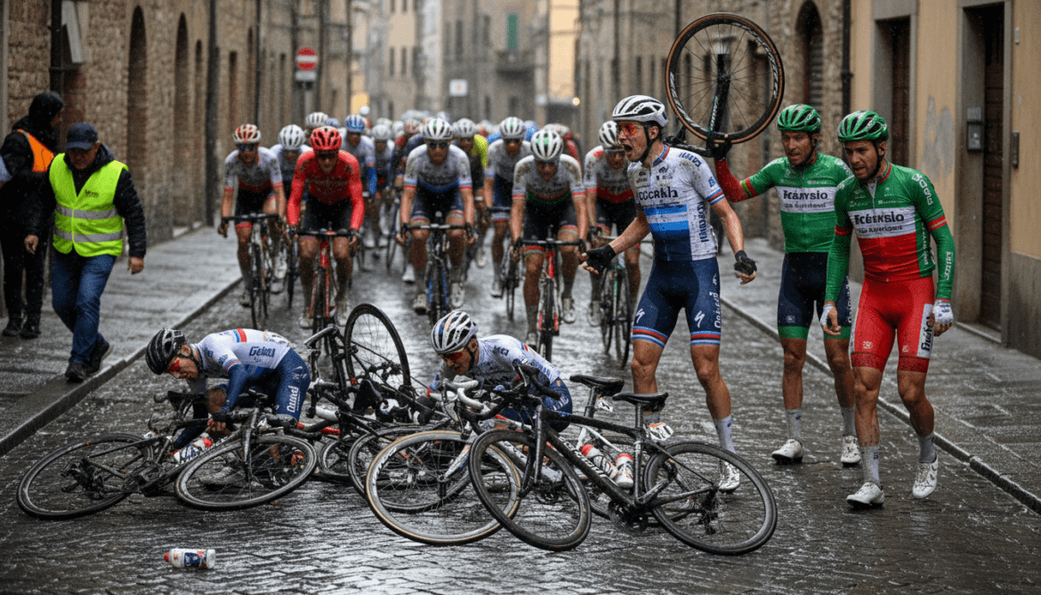 Giro d'Italia crashes spark generational clash as sprinters warn of danger