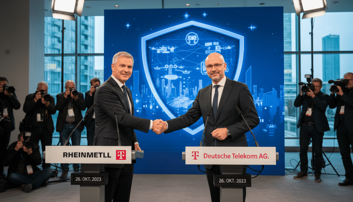 Rheinmetall and Deutsche Telekom announce partnership to build drone defense shield