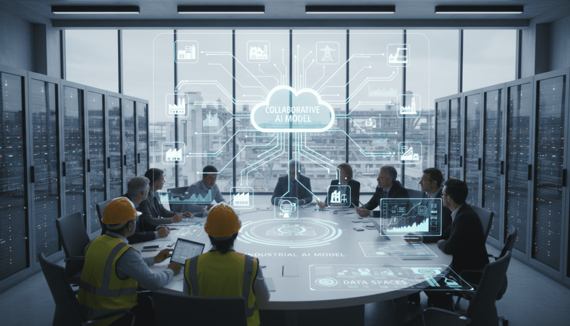 Industrial AI requires data spaces to unlock collaborative model training