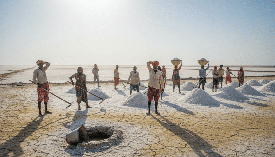 Gujarat salt workers confront deadly summer heat and water scarcity