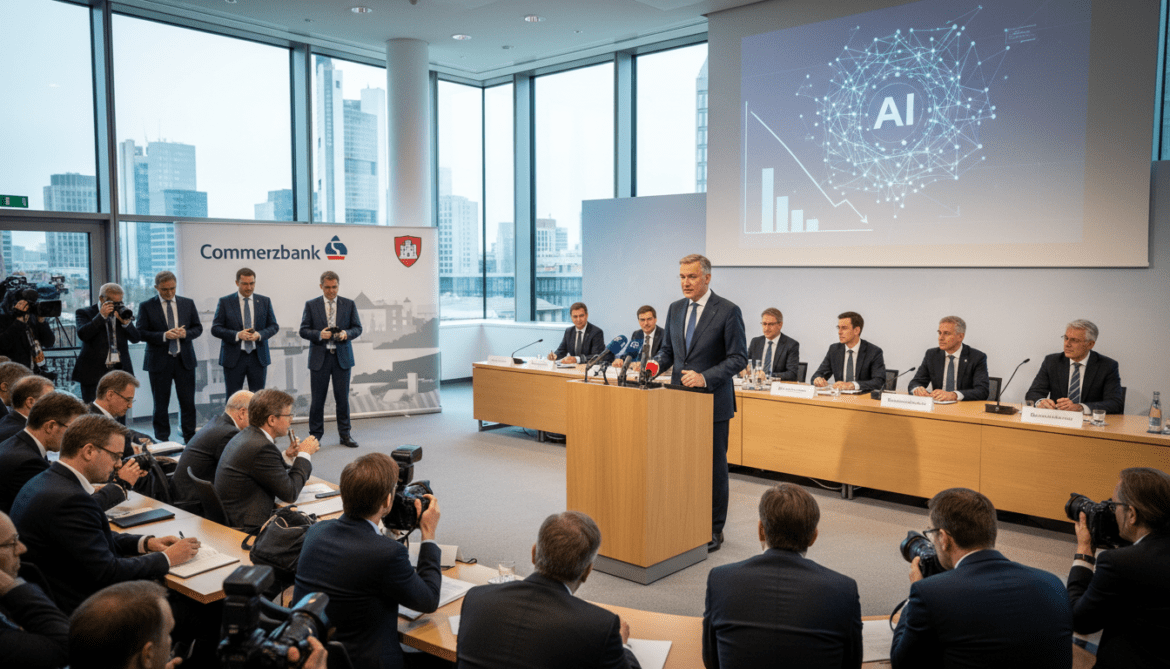 Commerzbank announces 3,000 job cuts citing AI to repel UniCredit takeover