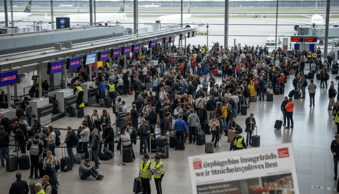 Lufthansa strikes slash April passenger numbers at Frankfurt Airport by 11 percent