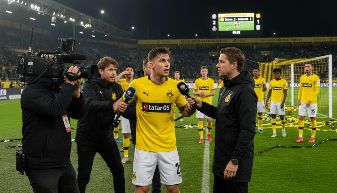 Jonathan Burkardt facing scrutiny after allegedly insulting coach Riera following BVB goal