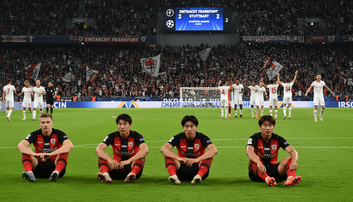 Eintracht Frankfurt drop to eighth after 2-2 draw as Stuttgart seals Champions League spot