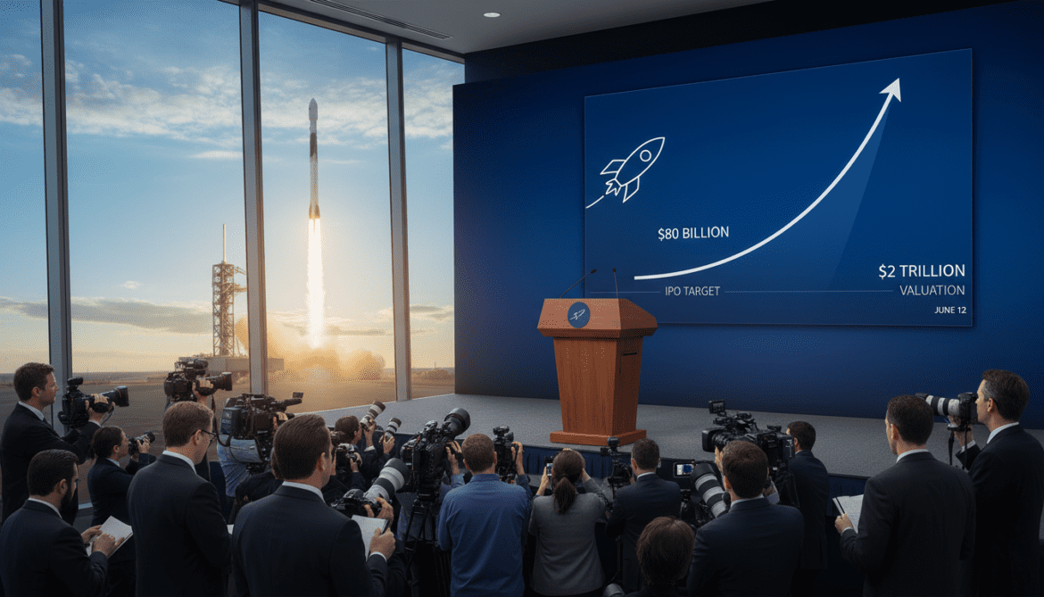 SpaceX Plans June 12 IPO Targeting $80 Billion and $2 Trillion Valuation