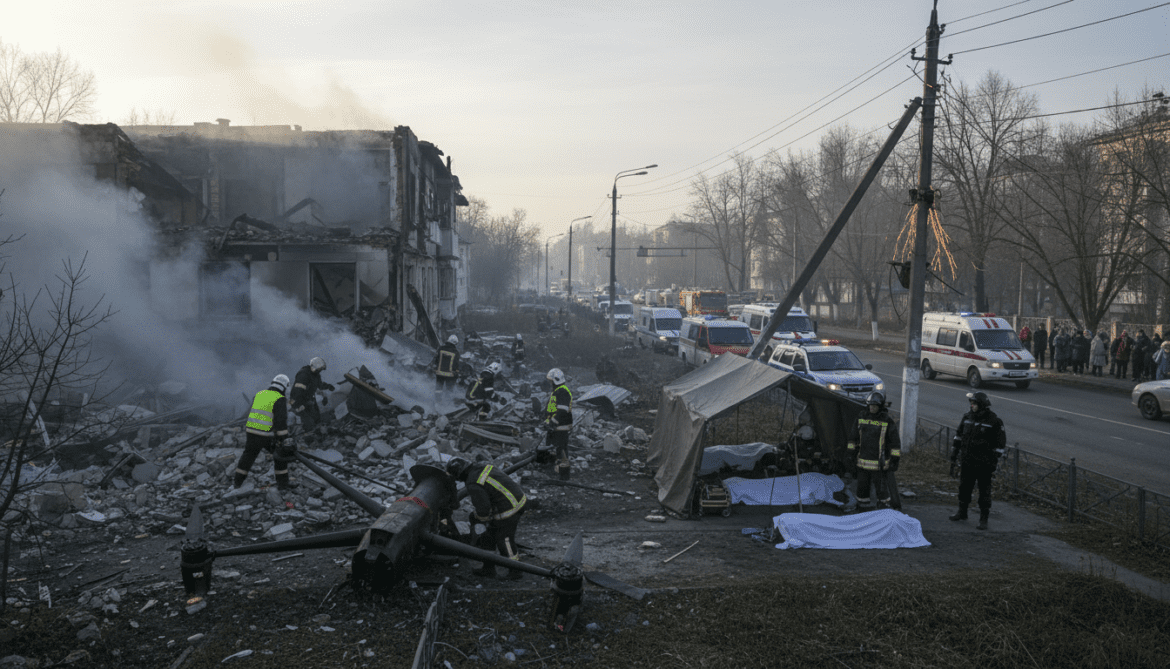 Ukraine launches massive drone assault on Moscow region, killing four people