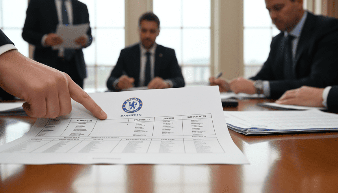 Chelsea team sheet omits interim manager's name and prompts licensing scrutiny