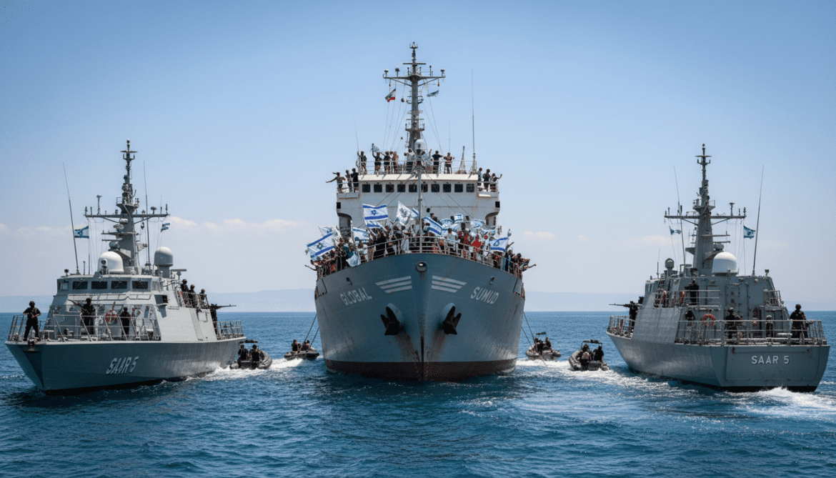 Israeli navy intercepts Gaza-bound Global Sumud Flotilla off Cyprus