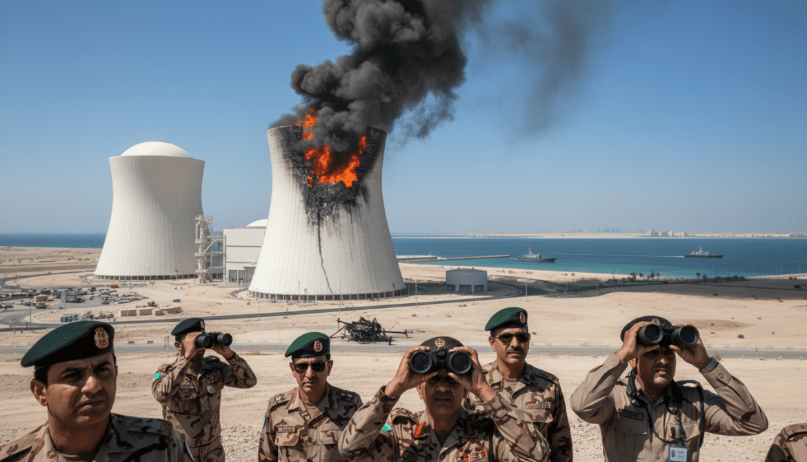 Barakah nuclear plant fire from drone strike sparks Gulf security concern