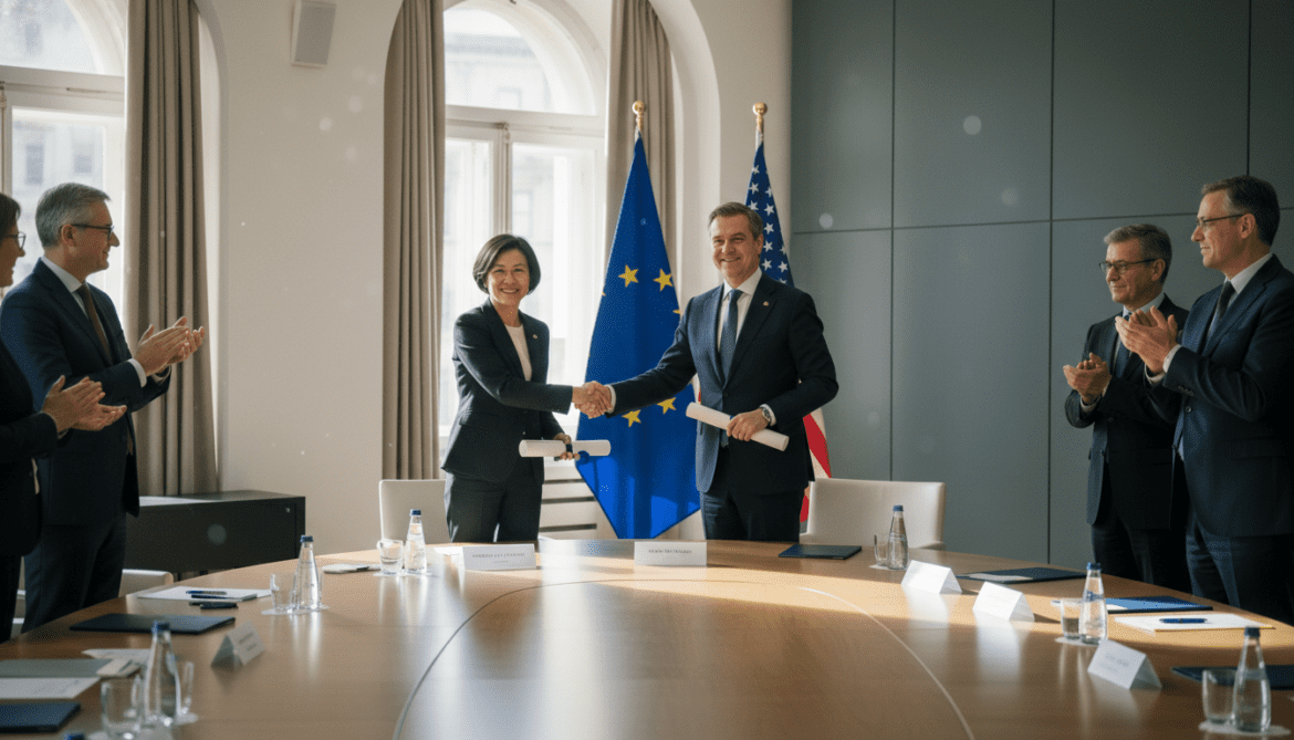 EU reaches tariff agreement with US to abolish industrial tariffs