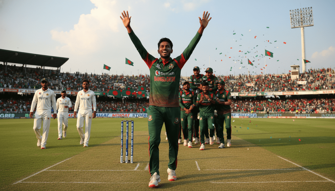 Bangladesh seals historic home Test series win over Pakistan as Taijul Islam takes six