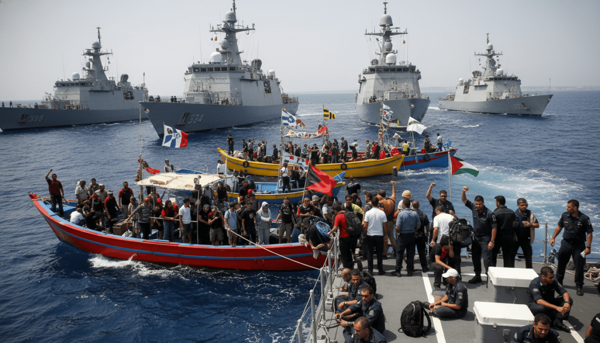 Israel Transfers 430 Global Sumud Flotilla Activists to Israeli Vessels