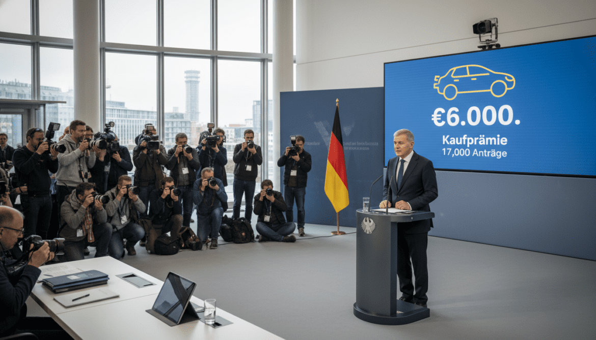Germany launches electric car purchase bonus offering up to €6,000, 17,000 applications